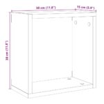 Étagères cube murales 4 pcs vieux bois 30x15x30 cm – Image 8