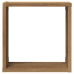 Étagères cube murales 6 pcs chêne artisanal bois d'ingénierie – Image 3