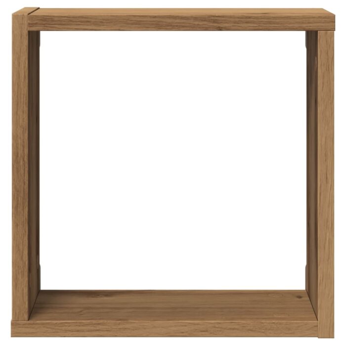 Étagères cube murales 6 pcs chêne artisanal bois d'ingénierie – Image 3