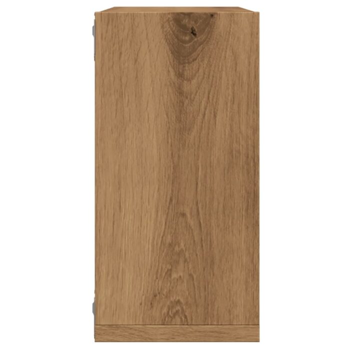 Étagères cube murales 6 pcs chêne artisanal bois d'ingénierie – Image 4