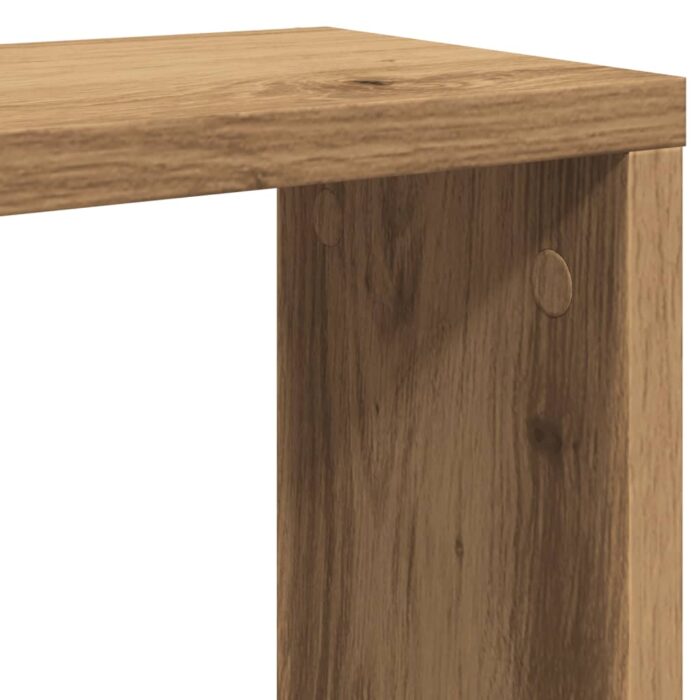 Étagères cube murales 6 pcs chêne artisanal bois d'ingénierie – Image 6