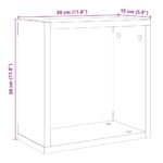 Étagères cube murales 6 pcs chêne artisanal bois d'ingénierie – Image 8