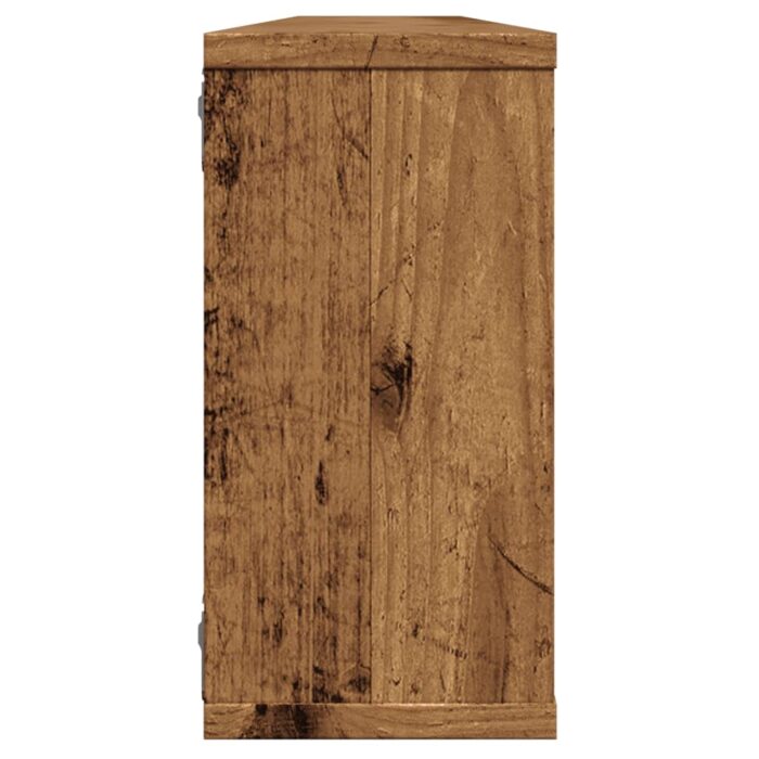 Étagères cube murales 4 pcs vieux bois 100x15x30 cm – Image 4