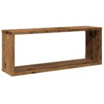 Étagères murales cube 6 pcs vieux bois 60x15x23 cm – Image 2