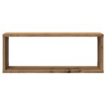 Étagères cube murales 4 pcs chêne artisanal 60x15x23 cm – Image 3