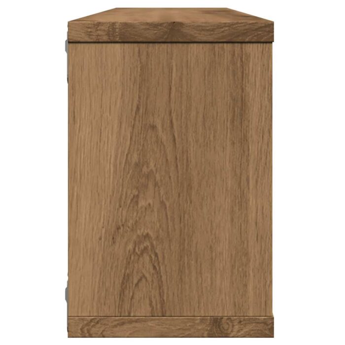 Étagères cube murales 4 pcs chêne artisanal 60x15x23 cm – Image 4