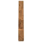 Étagère murale en forme de cube vieux bois 90x15x119,5 cm – Image 3