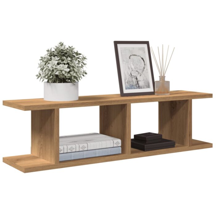 Étagères murales 2 pcs chêne artisanal 75x18x20 cm – Image 1