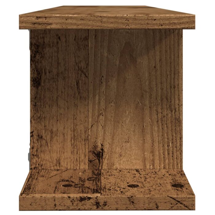 Étagères murales 2 pcs vieux bois 90x18x20 cm bois d'ingénierie – Image 4