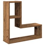 Étagères cube murales 2 pcs vieux bois 50x15x50 cm – Image 2