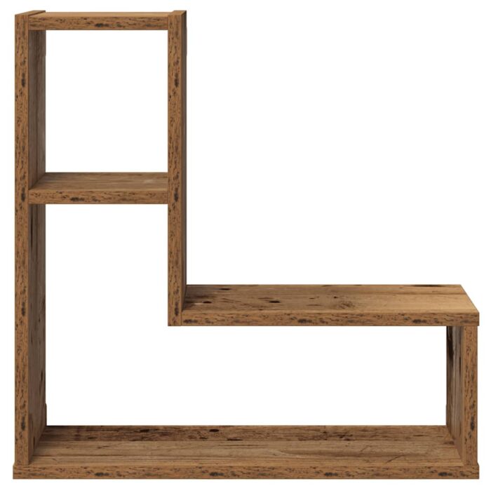 Étagères cube murales 2 pcs vieux bois 50x15x50 cm – Image 3