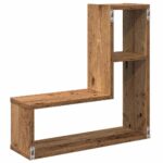 Étagères cube murales 2 pcs vieux bois 50x15x50 cm – Image 5