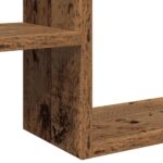 Étagères cube murales 2 pcs vieux bois 50x15x50 cm – Image 6