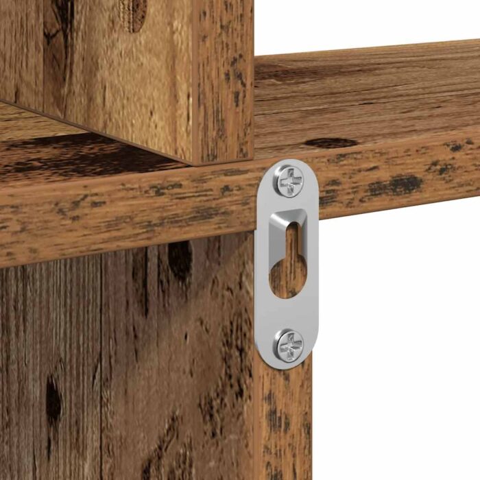 Étagère murale vieux bois 80x15x78,5 cm bois d'ingénierie – Image 5