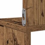 Étagère d'angle murale vieux bois 20x20x127,5 cm – Image 5
