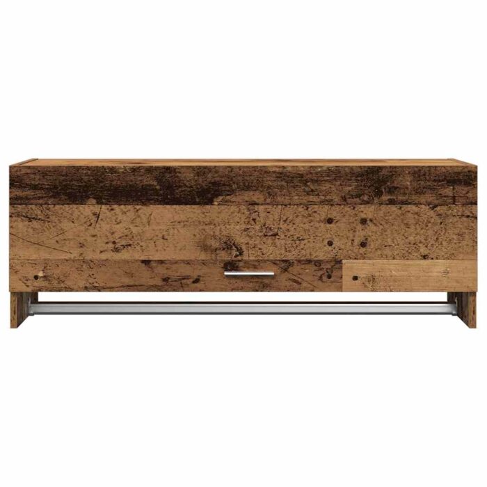 Garde-robe vieux bois 100x32,5x35 cm bois d'ingénierie – Image 2