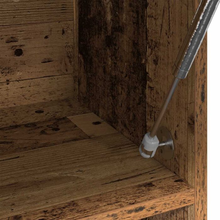 Garde-robe vieux bois 100x32,5x35 cm bois d'ingénierie – Image 5