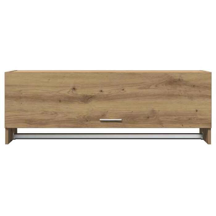 Garde-robe chêne artisanal 100x32,5x35 cm bois d'ingénierie – Image 2