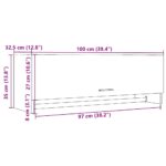 Garde-robe chêne artisanal 100x32,5x35 cm bois d'ingénierie – Image 7