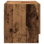 Garde-robe vieux bois 70x32,5x35 cm bois d'ingénierie – Image 3