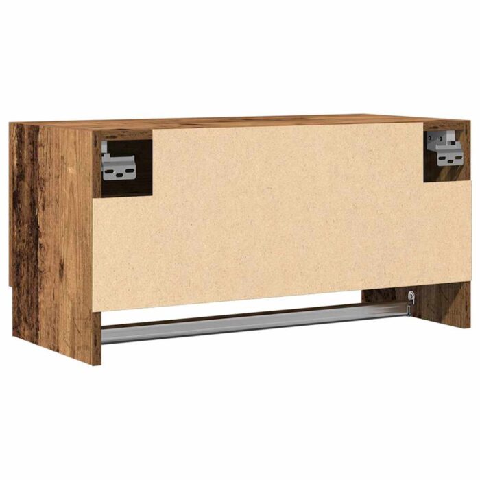 Garde-robe vieux bois 70x32,5x35 cm bois d'ingénierie – Image 4