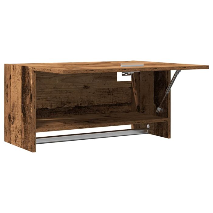 Garde-robe vieux bois 70x32,5x35 cm bois d'ingénierie – Image 7