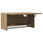 Armoire en chêne artisanal 70x32,5x35 cm bois d'ingénierie – Image 7