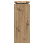 Table console chêne artisanal 80x30x80 cm bois d'ingénierie – Image 3