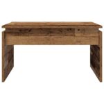 Table basse vieux bois 68x50x38 cm bois d'ingénierie – Image 2
