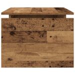Table basse vieux bois 68x50x38 cm bois d'ingénierie – Image 3