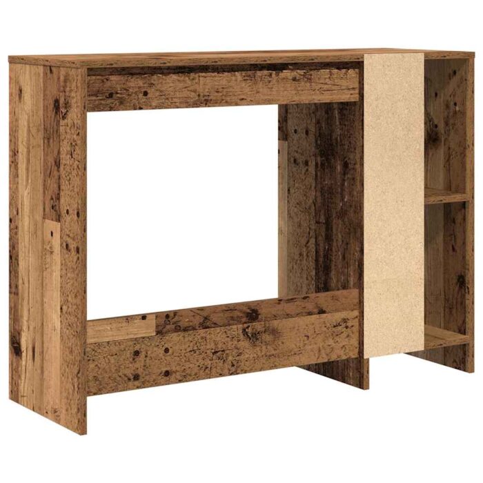 Bureau vieux bois 102,5x35x75 cm bois d'ingénierie – Image 4