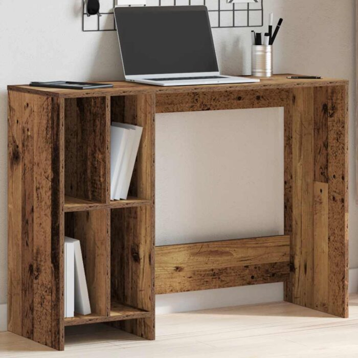 Bureau vieux bois 102,5x35x75 cm bois d'ingénierie – Image 1
