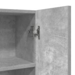 Meuble pour machine à laver Gris béton 70,5x25,5x90 cm – Image 6