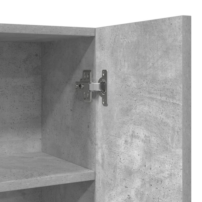 Meuble pour machine à laver Gris béton 70,5x25,5x90 cm – Image 6