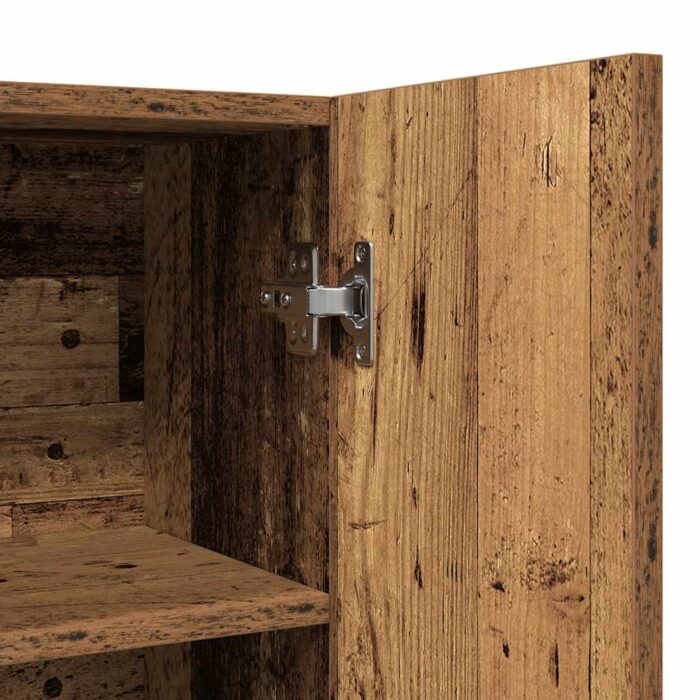 Meuble pour machine à laver vieux bois 70,5x25,5x90 cm – Image 6