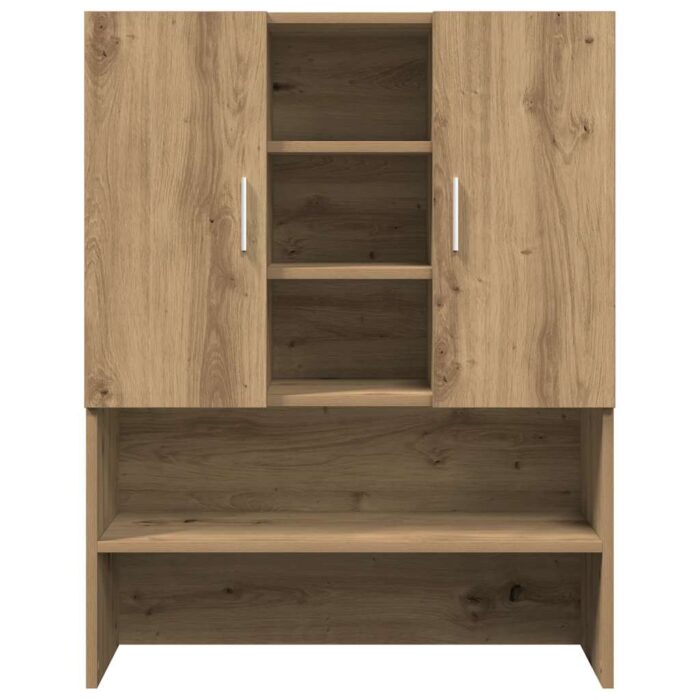 Meuble pour machine à laver chêne artisanal 70,5x25,5x90 cm – Image 2