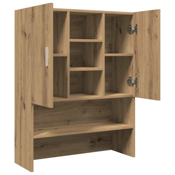 Meuble pour machine à laver chêne artisanal 70,5x25,5x90 cm – Image 5