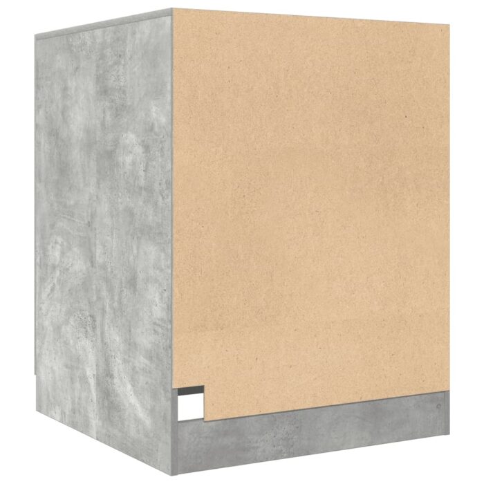 Meuble pour machine à laver Gris béton 70,5x71,5x91,5 cm – Image 4