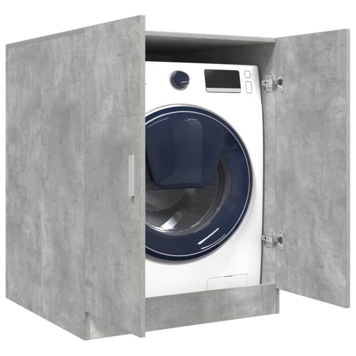 Meuble pour machine à laver Gris béton 70,5x71,5x91,5 cm – Image 1
