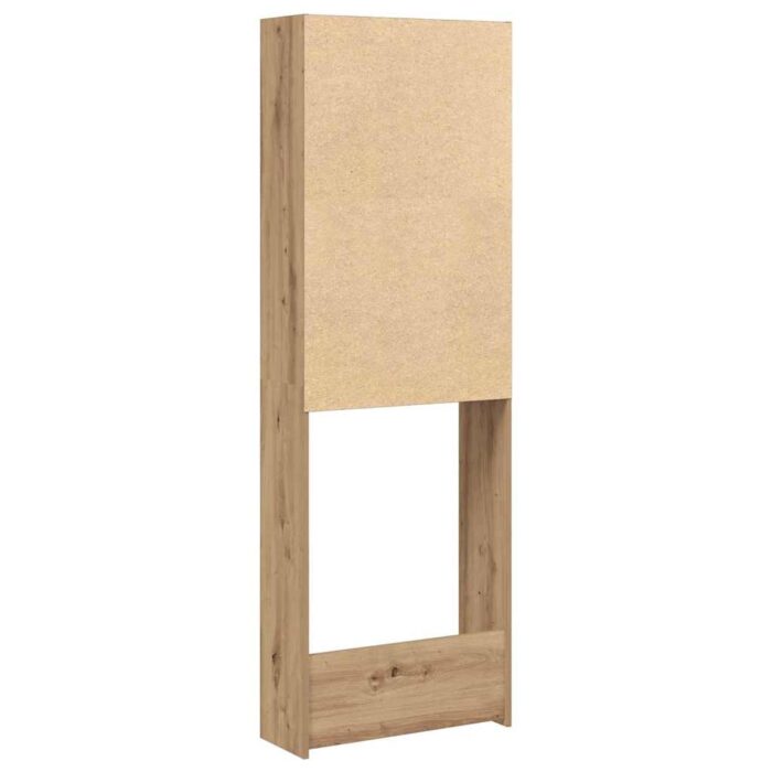 Meuble pour machine à laver chêne artisanal 64x24x190 cm – Image 6