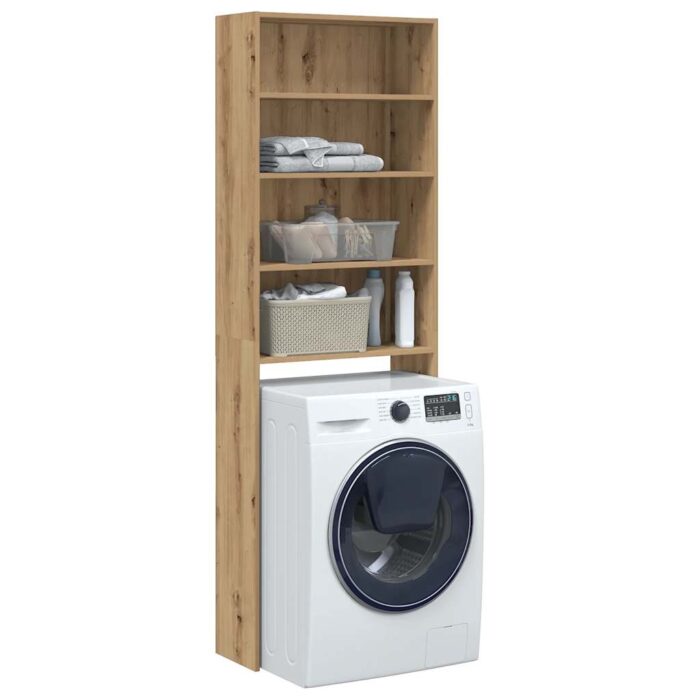 VXL8721158439970_m_en_hd_1.jpg Meuble pour machine à laver chêne artisanal 64x24x190 cm – Image 1