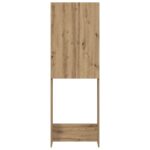 Meuble pour machine à laver chêne artisanal 64x25,5x190 cm – Image 4