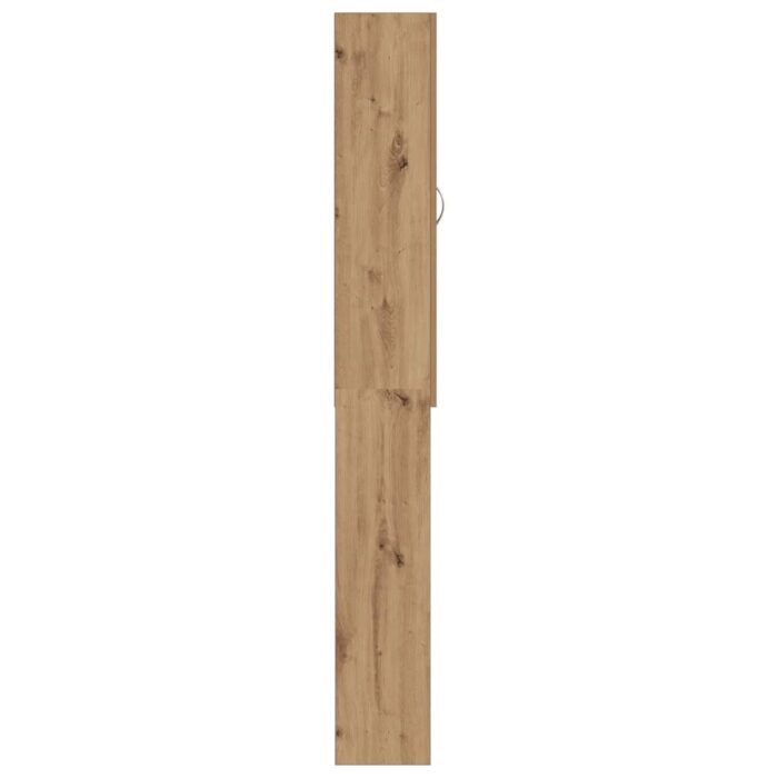 Meuble pour machine à laver chêne artisanal 64x25,5x190 cm – Image 6