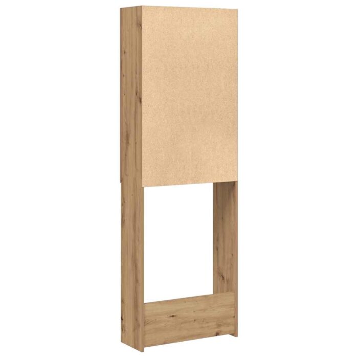 Meuble pour machine à laver chêne artisanal 64x25,5x190 cm – Image 7