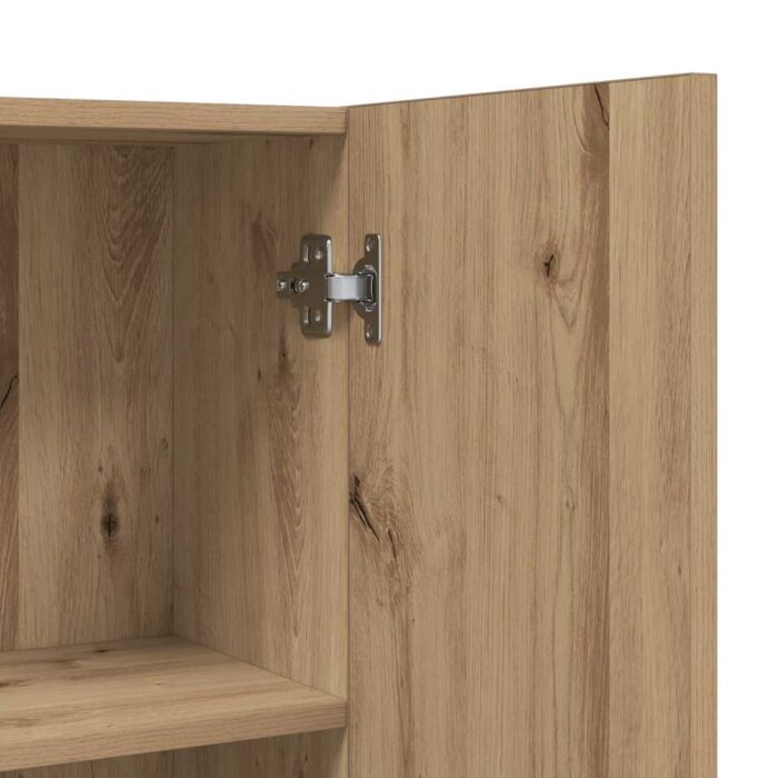 Meuble pour machine à laver chêne artisanal 64x25,5x190 cm – Image 8