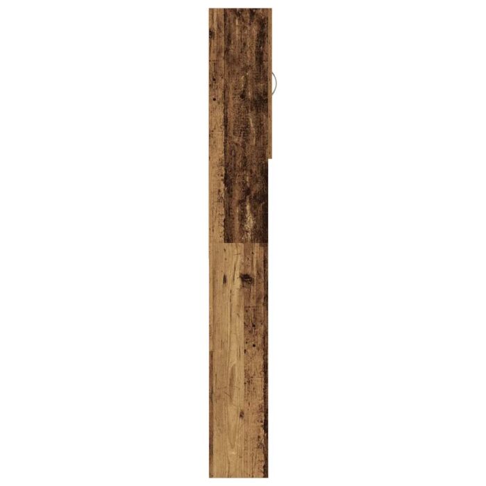 Meuble pour machine à laver vieux bois 64x25,5x190 cm – Image 6