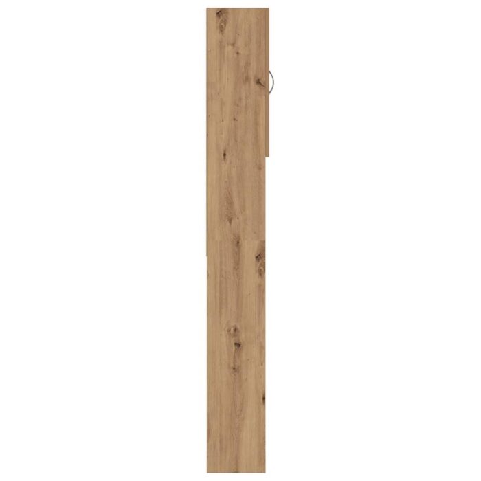 Meuble pour machine à laver chêne artisanal 64x25,5x190 cm – Image 6