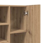 Meuble pour machine à laver chêne artisanal 64x25,5x190 cm – Image 8