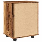 Armoire à roulettes vieux bois 46x36x59 cm bois d'ingénierie – Image 5