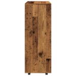 Garde-robe vieux bois 80x40x110 cm bois d'ingénierie – Image 4